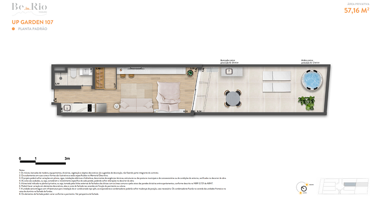 Apartamento studio e 2 ambientes em Copacabana - Rio de Jane