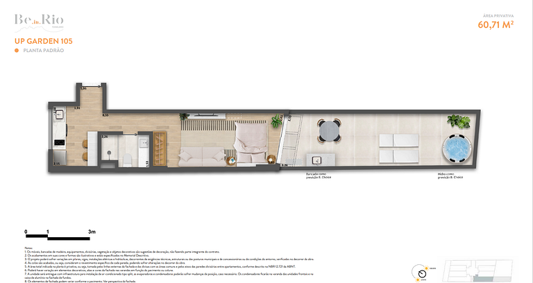 Apartamento studio e 2 ambientes em Copacabana - Rio de Jane
