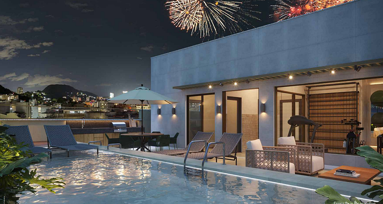 Apartamento studio e 2 ambientes em Copacabana - Rio de Jane