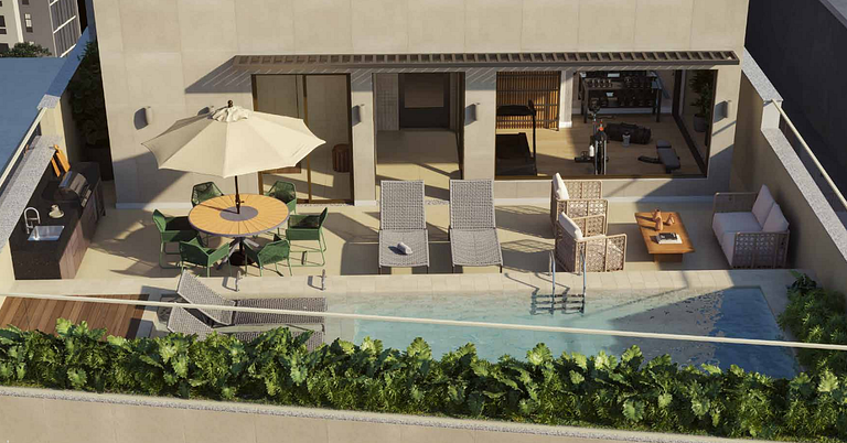 Apartamento studio e 2 ambientes em Copacabana - Rio de Jane