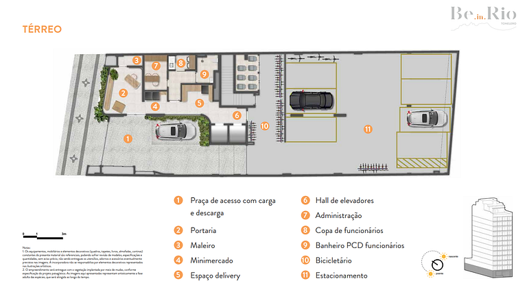 Apartamento studio e 2 ambientes em Copacabana - Rio de Jane