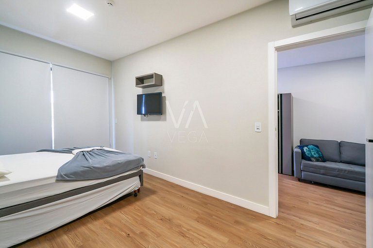Apartamento a 120m do mar com Piscina
