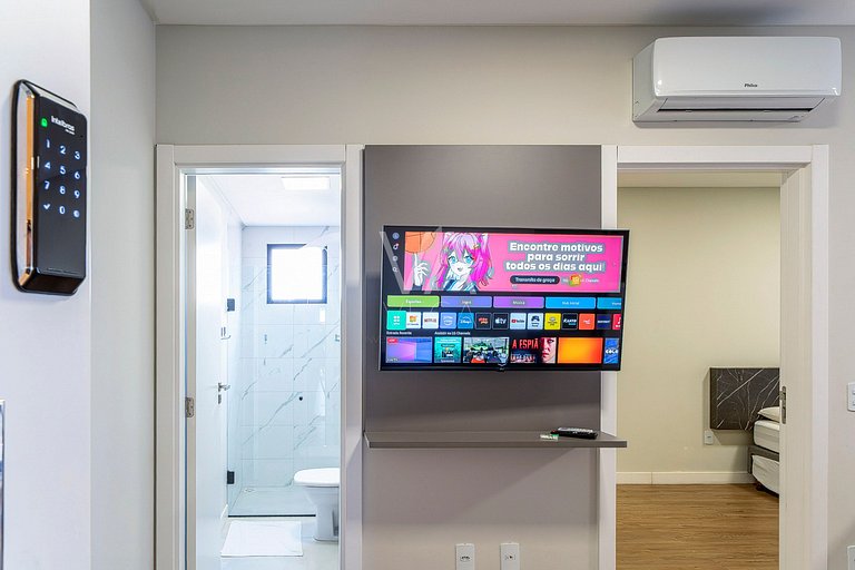 Apartamento a 120m do mar com Piscina