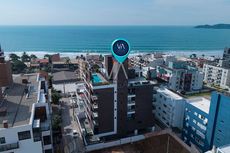 Apartamento a 120m do mar com Piscina