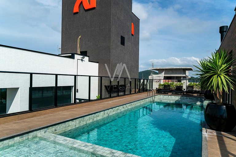Apartamento a 120m do mar com Piscina