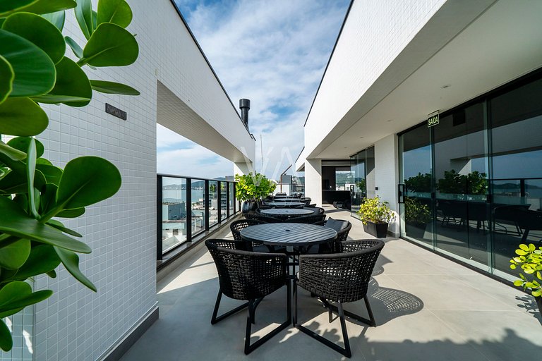 201- Apart com vista ao mar e piscina em Bombas