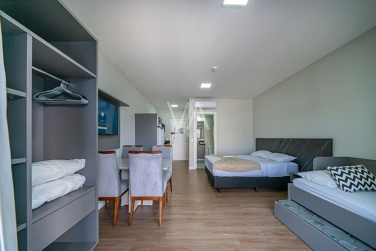 309 Apart Villa Francione com piscina em Bombas