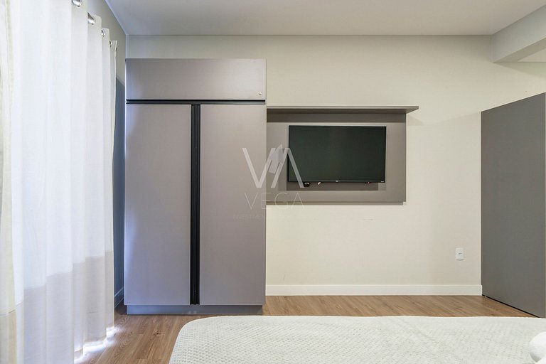 Studio com rooftop e piscina - A 120m do mar