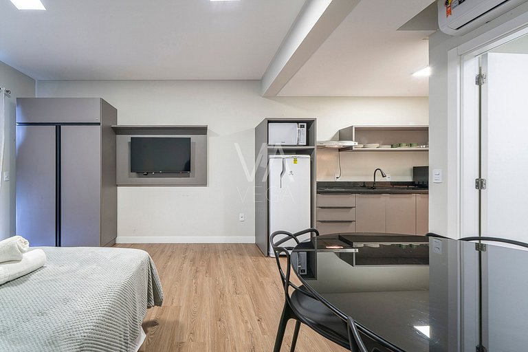 Studio com rooftop e piscina - A 120m do mar