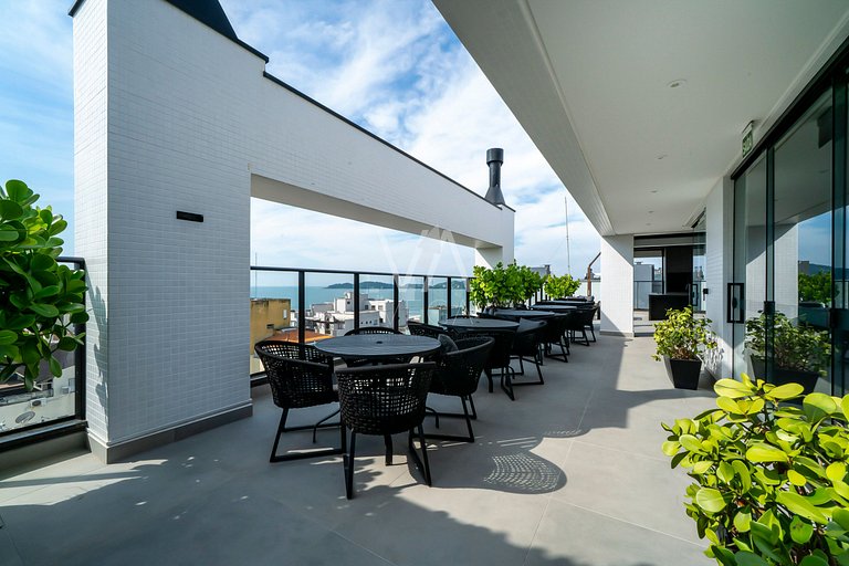 Apartamento flat com rooftop c/ piscina